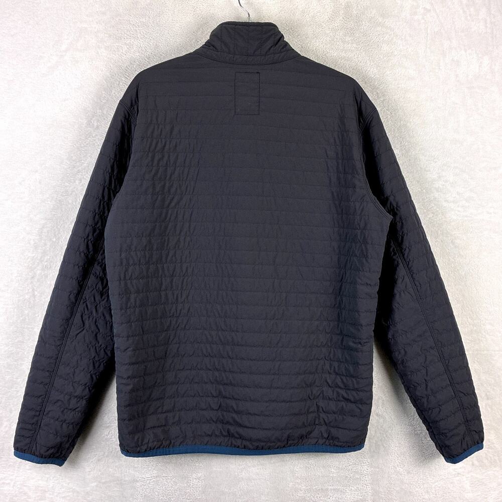 Relwen Jacket Men M Black Navy Windzip Popover Quilted Nylon Preppy Huckberry - Picture 5 of 12